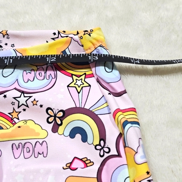 VDM The Label ✦ “Natalie” Fairyfloss Cover Up ✦ Rainbow Doodle Print Cinch Tie M - Picture 11 of 16